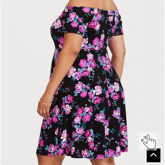Torrid Mini Studio Luxe Ponte Skater Dress - Picture 3 of 11